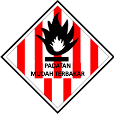 Membuat desain logo yang indah dengan mudah. Simbol Padatan Mudah Terbakar Hsepedia