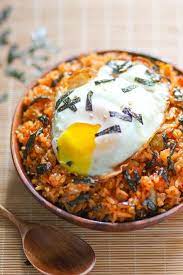 Kimchi Fried Rice Is One Of My Favorite Recipes Use Kimchi For Cooking It S Delicious And Takes Only A Little E Asian Recipes Aesthetic Food Kimchi Fried Rice