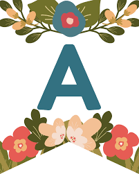 All you have to do is print the letters. Flower Alphabet Banner Letters Free Printable Paper Trail Design