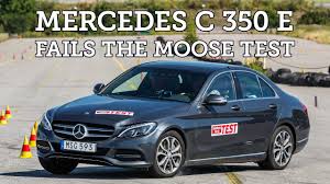 Moose Test Mercedes C 350 E Hybrid 2015 Poor Result Youtube