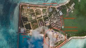 The south china sea disputes involve both island and maritime claims by several sovereign states within the region, namely brunei, the people's republic of china (prc), taiwan (republic of china/roc), indonesia, malaysia, the philippines, and vietnam.an estimated us$3.37 trillion worth of global trade passes through the south china sea annually, which accounts for a third of the global. Small China Islets In South China Sea Show Signs Of New Construction Radio Free Asia