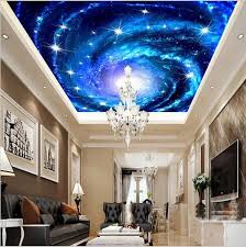 3d Custom Galaxy Stars Ceiling Wallpaper Home Or Business Ceiling Murals Sky Ceiling Wall Wallpaper