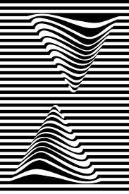 Black And White Optical Abstract Black And White Geometric Pattern With Stripes And Waves Optical Psychedelic Illusi Black And White Illusions Geometric Pattern Art Pop Art Wallpaper