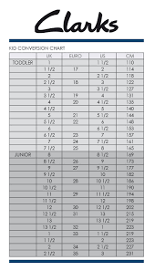 clarks kids size chart clarks shoes sizing chart