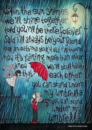 Rihanna Lyric Poster Lyric Art Under My Umbrella