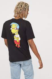 Deven artdragon ball super creater : T Shirt With Motif Black The Simpsons Men H M Us H M Men Shirts T Shirt