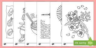All aspects of japanese art and culture are connected in some way with tea. Japan Colouring Pages Teacher Made