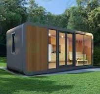 Camp Prefab Capsule Tiny Cabin Mobile Prefabricated Modern Capsule Homes  Apple Cabin House