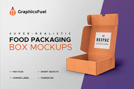 Food Packaging Box Mockups Creative Photoshop Templates Creative Market