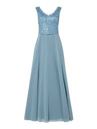 VERA MONT Abendkleid aus Chiffon und Spitze in Blau / Türkis online kaufen  (1108844) ▷ Peek & Cloppenburg