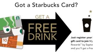 Already have a starbucks gift card? My Starbucks Rewards Sign Up Get A Free Drink At Starbucks Couponing 101