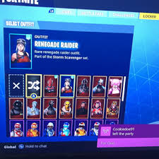 I'm selling my fortnite account due my university started never linked to xbox and ps4. Bundle Renegade Raider Account Xbox One Pc In Game Items Gameflip