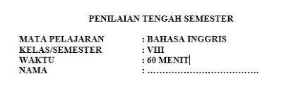 We did not find results for: Latihan Soal Pts Bahasa Inggris Kelas 8 Semester 1 Portal Edukasi