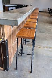 Bar Height Industrial Rebar Reclaimed Wood Bar Stool Wood Bar Stools Bar Chairs Diy Bar Stools