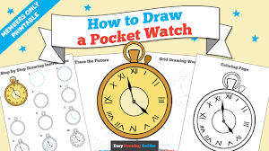 All the best pocket watch line drawing 40+ collected on this page. How To Draw A Pocket Watch Really Easy Drawing Tutorial