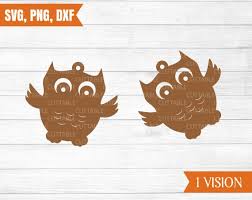 Owl Earrings Svg Owl Earring Cut Files Pendant Leather Jewellery Earrings Love Owls Loadette
