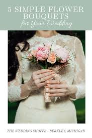 Show me some inspiration pics or real pics of single stem bridesmaid bouquet ideas. 5 Simple Flower Bouquets For Weddings The Wedding Shoppe