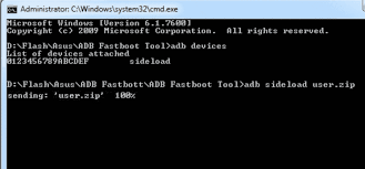 Error:no enought data space please free 876 mb at least. Asus T00j Fastboot Mode