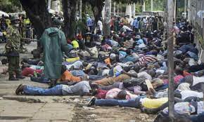 Kenya is keeping its night curfew in force and has suspended public gatherings and intergovernmental physical meetings as the coronavirus delta variant flames a surge in cases. Nine Weeks Of Bloodshed How Brutal Policing Of Kenya S Covid Curfew Left 15 Dead Police The Guardian