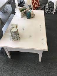 Distressed finish loney coffee table with storage. Rescued Goods Cream Distressed Coffee Table Added Today Facebook