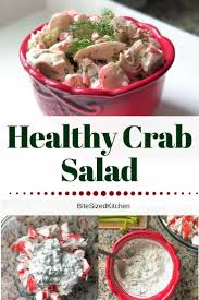 Healthy Imitation Crab Meat Salad Recipe Crab Salad Imitation Crab Meat Imitation Crab Recipes