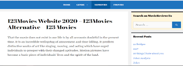 123movies Website 2020 123movies Alternative 123 Movies 123 Movies Is A Free Movie Streaming We In 2021 Streaming Movies Free Streaming Movies Free Movies Online