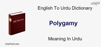 Meaning, pronunciation, synonyms, antonyms, origin, difficulty, usage index and more. Polygamy Meaning In Urdu Kasrat Izdiwaj Ú©Ø«Ø±Øª Ø§Ø²Ø¯ÙˆØ§Ø¬ English To Urdu Dictionary