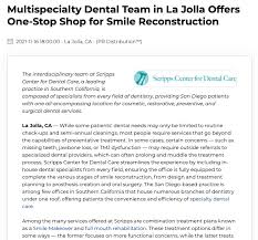 When you come to la jolla dental care in northern san diego for cosmetic dentistry, you can be certain that you will get the best of care. San Diego Dental Practice Offers In House Smile Reconstruction
