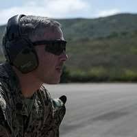 Marine Staff Sgt. James Dunaway poses for a photo at