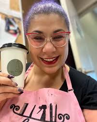 It was a good day today at @adore.salon.ct so I rewarded myself with a  latte from @happytailcoffee @shopfarmington while my client processed.