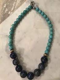 Maxx clearance page to get rock bottom discounts on designer clothing items marked down from the company's already affordable prices. Women S Navy And Turquoise Blue Bead Necklace Tjmaxx Jewelry Ebay