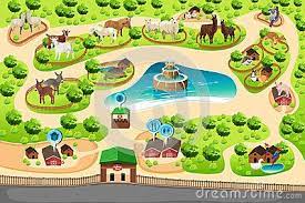 Mapa Do Jardim Zoologico De Trocas De Caricias Zoo Map Zoo Animals Zoo