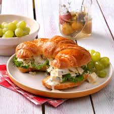 Chicken Salad Croissants Recipe Brunch Recipes Diner Recipes Savory Chicken Salad Recipe
