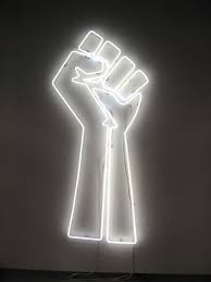 Jefferson Pinder Black Power White Light Neon Art Neon Lighting Neon