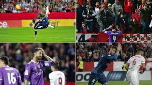 Game played at 9 may 2018. Laliga Santander Sevilla Vs Real Madrid Ramos At The Pizjuan Great Goals Two In His Own Net Whistles And Testimonial Marca In English