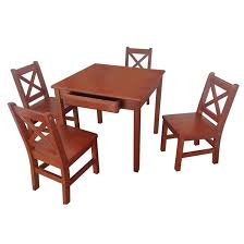 Adirondack white square recycled plastic outdoor side table. Harriet Bee Elitia Kids Solid Wood Square Interactive Table And Chair Set Reviews Wayfair