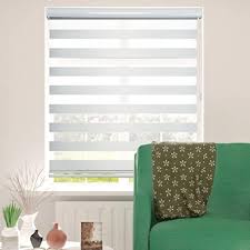 One of the more flexible and natural looking choices in window treatments nowadays. Amazon Com Shadesu Window Blind Dual Layer Zebra Roller Light Filtering Sheer Shades Window Treatments Privacy Light Control For Day And Night Maxium Height 72inch White Color Width 34inch Home Kitchen