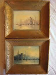 LISTED NEW YORK ARTIST ELINOR HALL PAIR OIL PAINTINGS