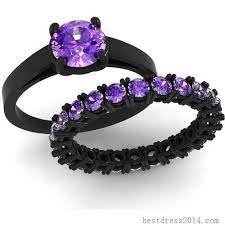 This With Black Diamonds Would Be My Perfect Wedding Ring Black Gold Jewelry Purple Jewelry Engagement Sets