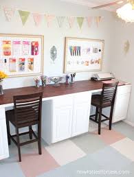 Craft Room Desk Tutorial How To Nest For Less Craft Room Desk Craft Room Office Craft Room