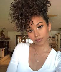 The combination of a curly, wild bob with straight cut, rounded bangs creates a beautiful frame for your face. 50 Wild Curly Hair Instagram Headlines Hairstyles Hairstyles For Medium Length Hair Hairstyles Fo Wild Curly Hair Medium Length Hair Styles Curly Hair Styles