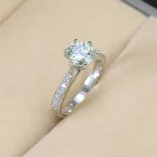 Nhẫn kim cương Moissanite đính đá 7.0mm đẹp NNM0010 - Trang Sức TNJ