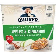 2,000 calories a day is used for general nutrition advice. Quaker Instant Oatmeal Cup Apple Cinnamon 1 51oz Target