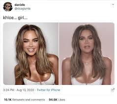 Khloe kardashian debuts new short dark hair by mark gray wonderwall 1 02pm pdt aug 19 2020 khloe kardashian has gone to the dark side. Khloe Kardashian S False Beauty Standards Spartan Shield