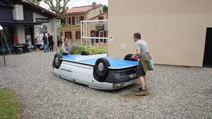 Old Cars Aren T Just Good For Scrap Metal They Also Make Great Outdoor Ping Pong Tables Ping Pong Table Outdoor Table Tennis Table Outdoor Ping Pong Table