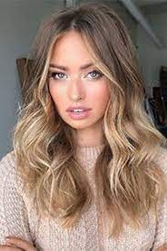 Women S Ombre Brown To Blonde Lace Front Wavy Synthetic Hair Wigs With Money Piece Hair Medium Length Hair Styles Hair Color Light Brown Medium Hair Styles