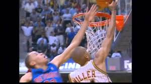 Greatest Moments In Nba History Tayshaun Prince Blocks Reggie Miller Youtube