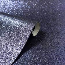 Browse our most popular gold and silver glitter options and be inspired by the. Arthouse Sparkle Sequin Metallic Glitter Wallpaper Paste The Wall Navy Blue 900906
