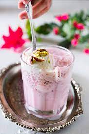 Rose Falooda Recipe - How to make Rose Falooda - My Tasty Curry