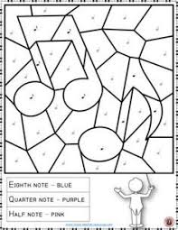 Music Color By Music Note Coloring Page Free Music Activity Music Coloring Music Activities Music Coloring Sheets